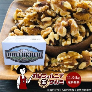 生くるみ ナッツ カリフォルニア生クルミ 11.34kg くるみ 胡桃 無塩 無油 送料無料【送料無料】