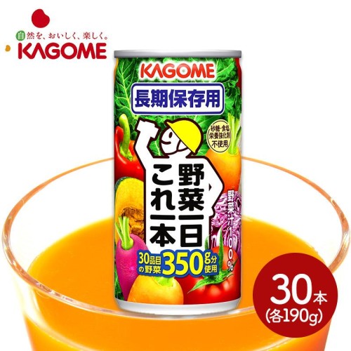 2024 ドリンク カゴメ 野菜一日これ一本 長期保存用 190g×30本 飲料 野菜ジュース KAGOME 長期保存 非常 備蓄 ギフト 高級 送料無料 KG066034【送料無料】