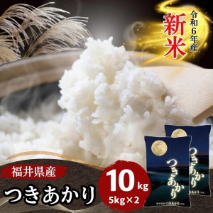 新米 米 10kg 5kg×2袋 つきあかり 福井県産 白米 令和6年産 送料無料【送料無料】