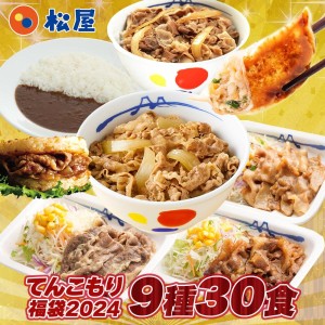 【1食209円！単品合計価格15,750円→6,290円！】2024年 松屋のてんこもり福袋！9種30食入り 冷凍食品 保存食 一人暮らし 牛丼 まつや【送料無料】