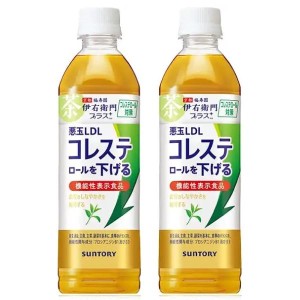 【5セール】「48本」 伊右衛門プラス コレステロール対策 500ml × 24本×2箱　機能性表示食品　サントリー【送料無料】