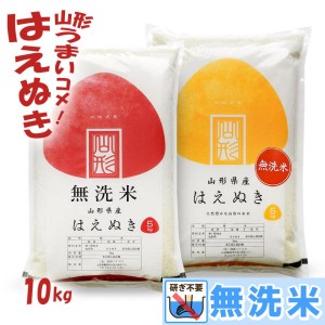 無洗米 10kg はえぬき 山形県産 5kg×2袋 令和5年 米【送料無料】