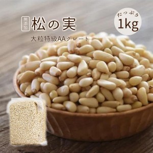 松の実 1kg 特級AAグレード 大粒 無添加 生松の実 まつのみ チャク付き袋 松子仁 赤松薬膳 マツノミ 無添加 ドライ ナッツ 製菓材料 韓国料理 炒め物 ナッツ【送料無料】